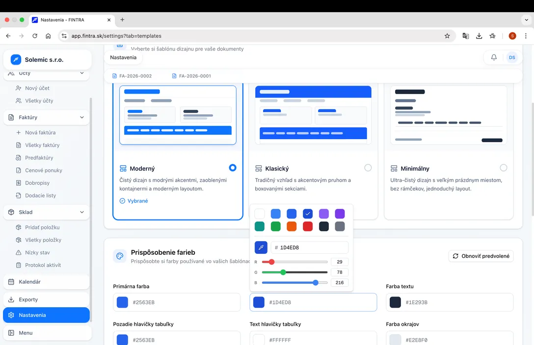 Fintra ERP - CRM modul
